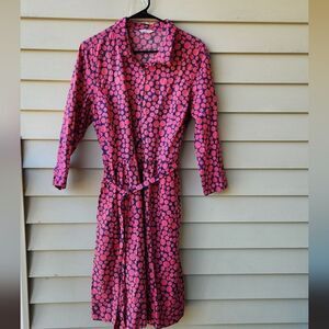 Garnet Hill button down shirt dress midi